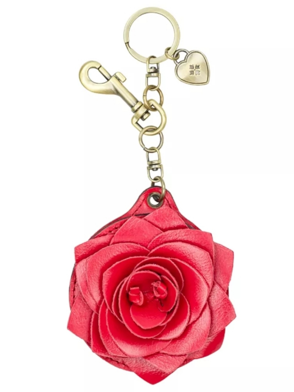 Patricia Nash Parisian Rose Leather Bag Charm - NWT